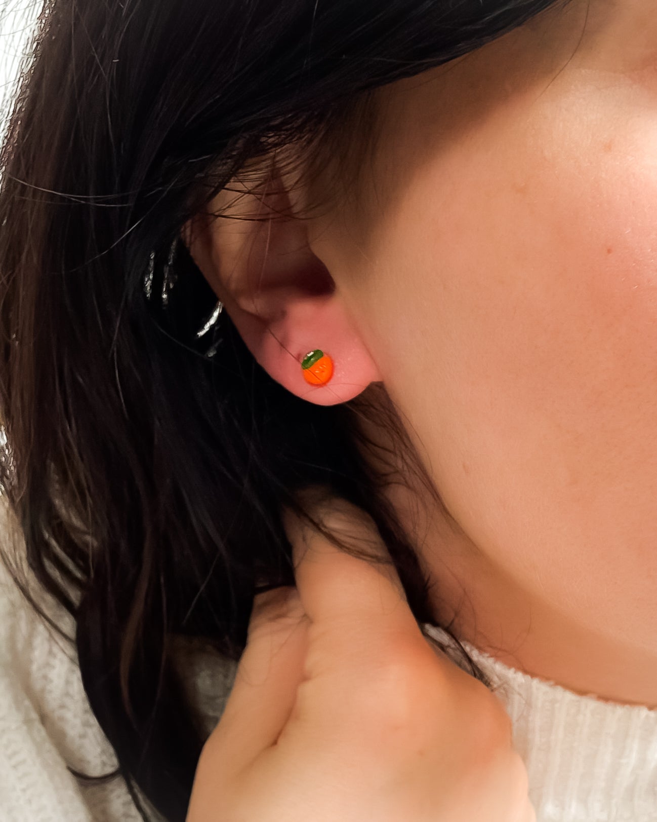 Boucles d’oreilles citron & orange – À l’unité ou en duo