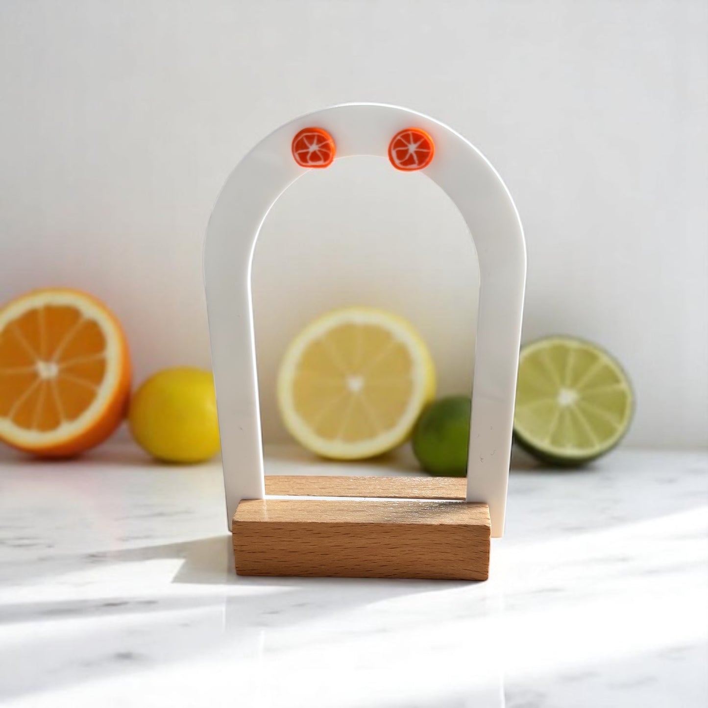 Boucles d’oreilles agrumes orange ou citron