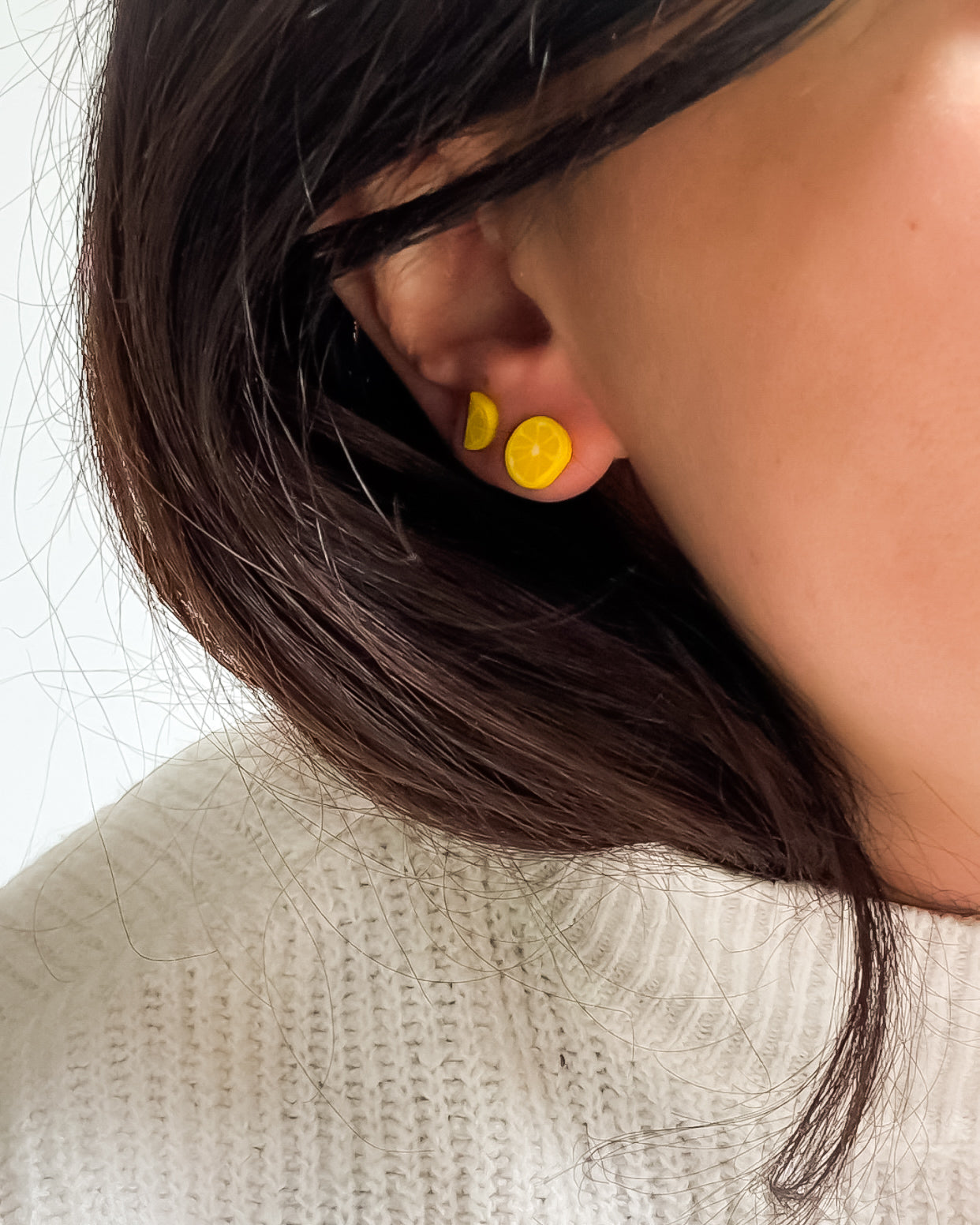 Boucles d’oreilles agrumes orange ou citron