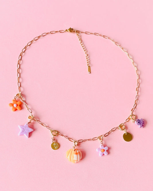 Collier doré Amalia S - charms personnalisables