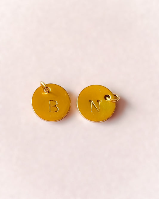 Collier médaille personnalisable – Médailles initiales gravées