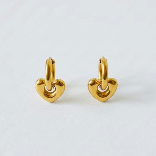 Boucles d’oreilles créoles Coeurs