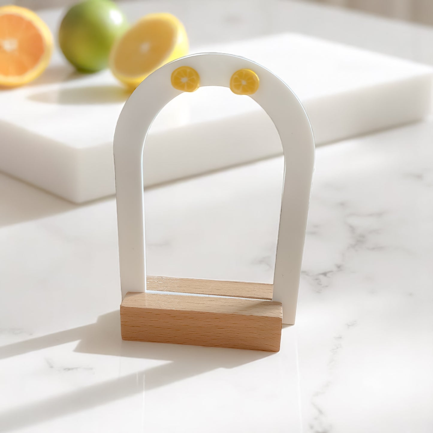 Boucles d’oreilles agrumes orange ou citron