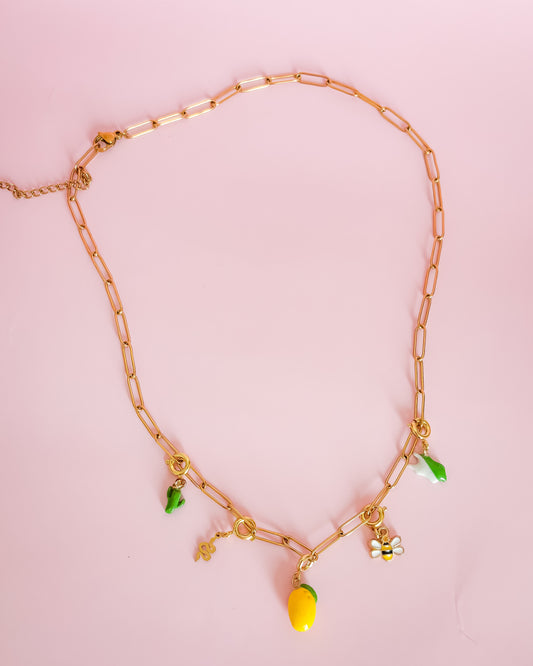 Collier doré Maria M - charms personnalisables