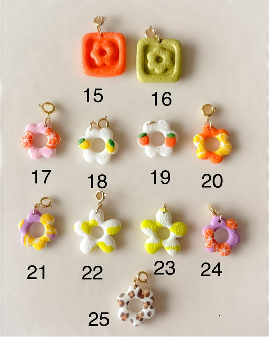 Charms Thème Fleurs et plantes