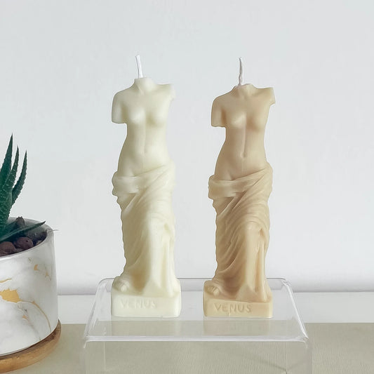 deux bougies buste femme