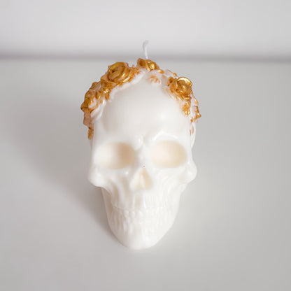 Bougie Crâne et Or