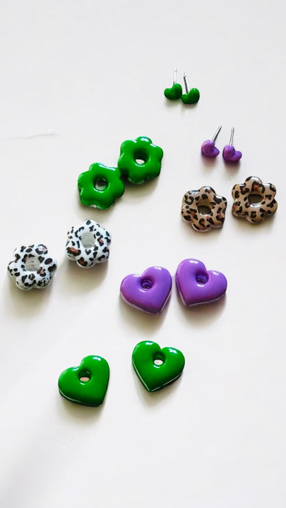 Boucles d'oreilles Fleurs Pop