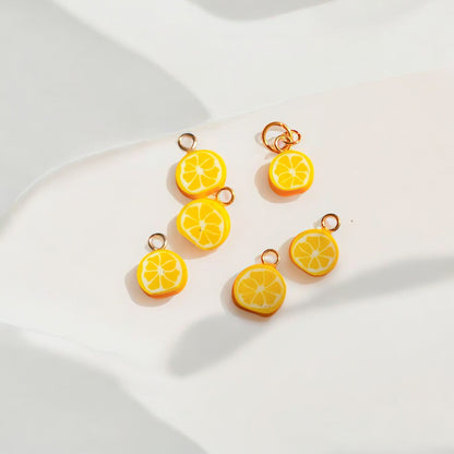 Boucles d’oreilles tranche de citron
