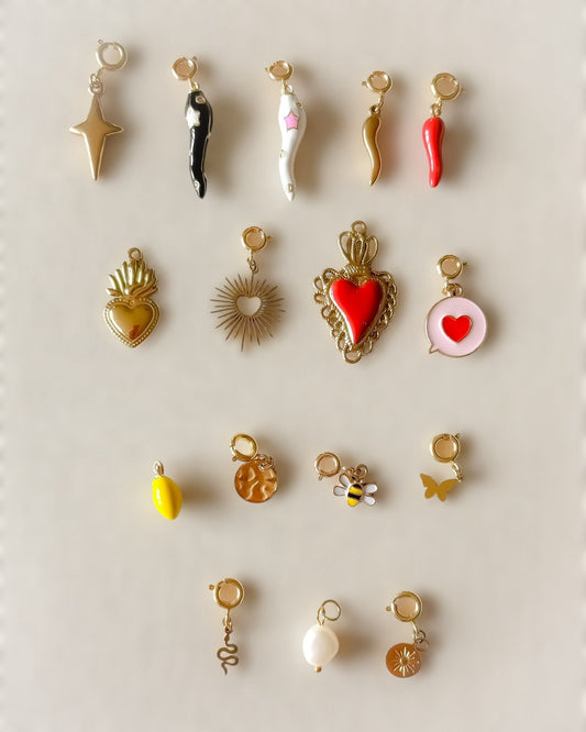 Charms Acier inoxydable Or