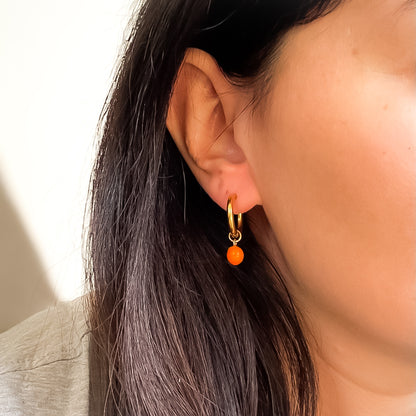 Boucles d'oreilles Orange