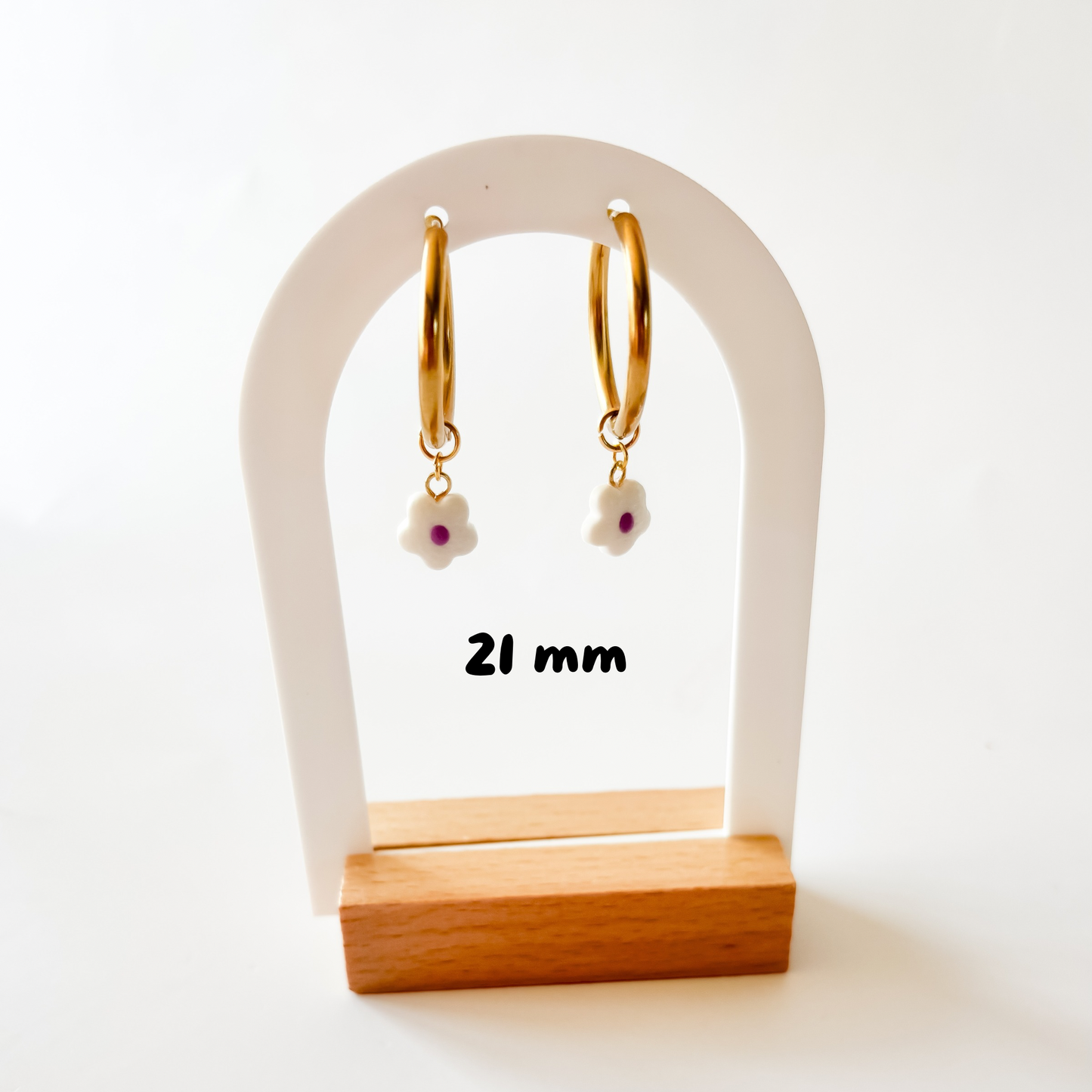 Créole personnalisable – Base en acier inoxydable pour charms interchangeables (12 à 21 mm)