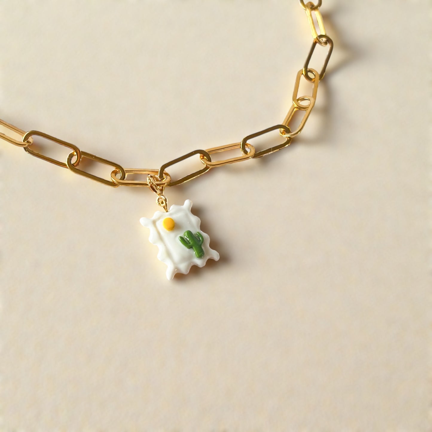 Chaîne personnalisable en acier inoxydable doré