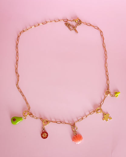 Collier doré Amalia S - charms personnalisables