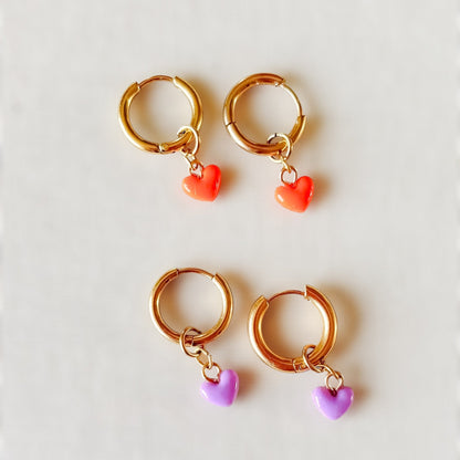Boucles d'oreilles Mini Coeur
