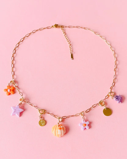 Collier doré Amalia S - charms personnalisables
