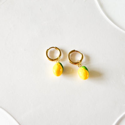 Boucles d'oreilles Citron