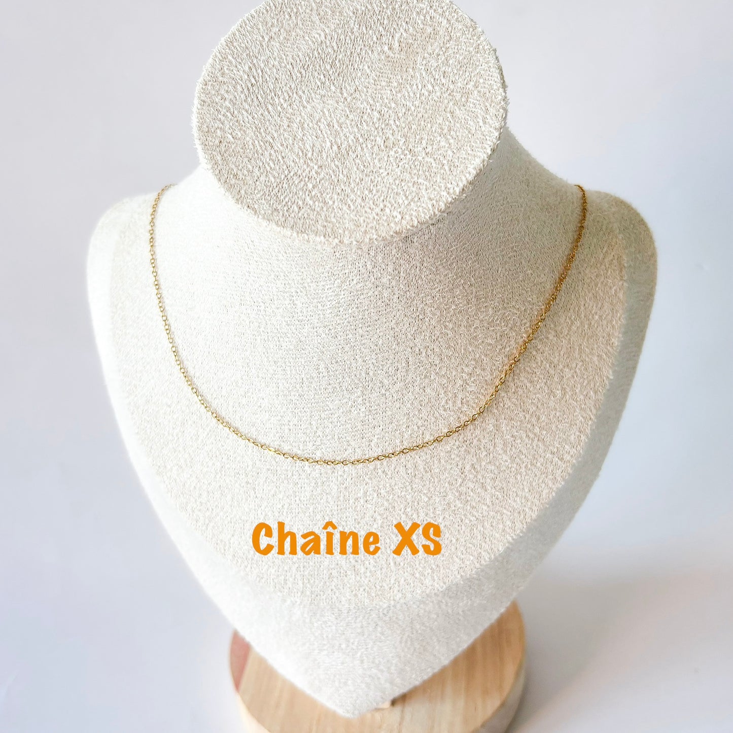 Chaîne personnalisable en acier inoxydable doré