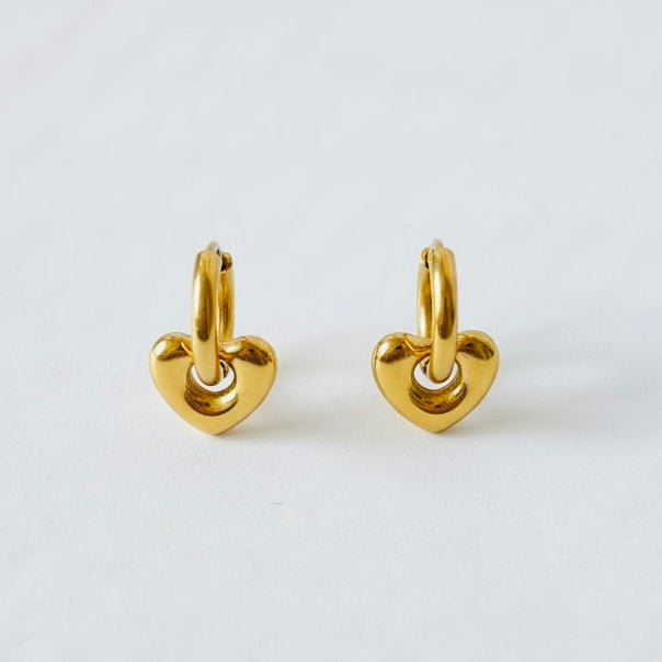 Boucles d’oreilles créoles Coeurs
