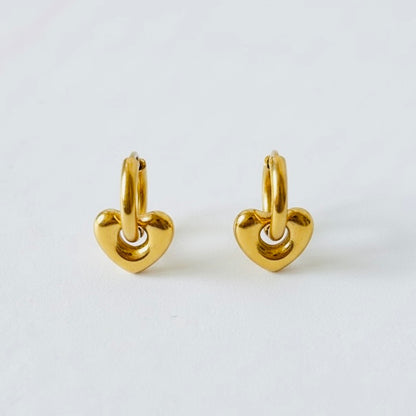 Boucles d’oreilles créoles Coeurs