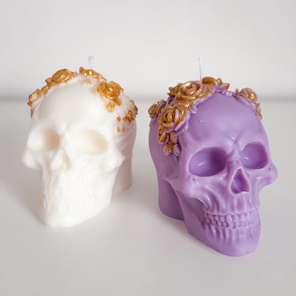 Bougie Crâne et Or