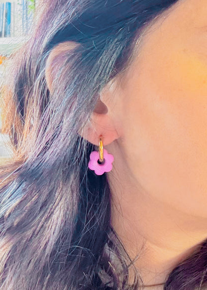 Boucles d'oreilles Fleurs Pop