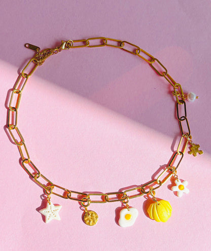 Collier Doré Mafalda L - charms personnalisables