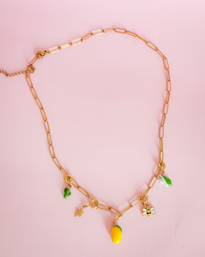 Collier doré Maria M - charms personnalisables