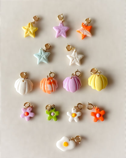 Charms Thème Mer - Coquillages, Étoiles de mer