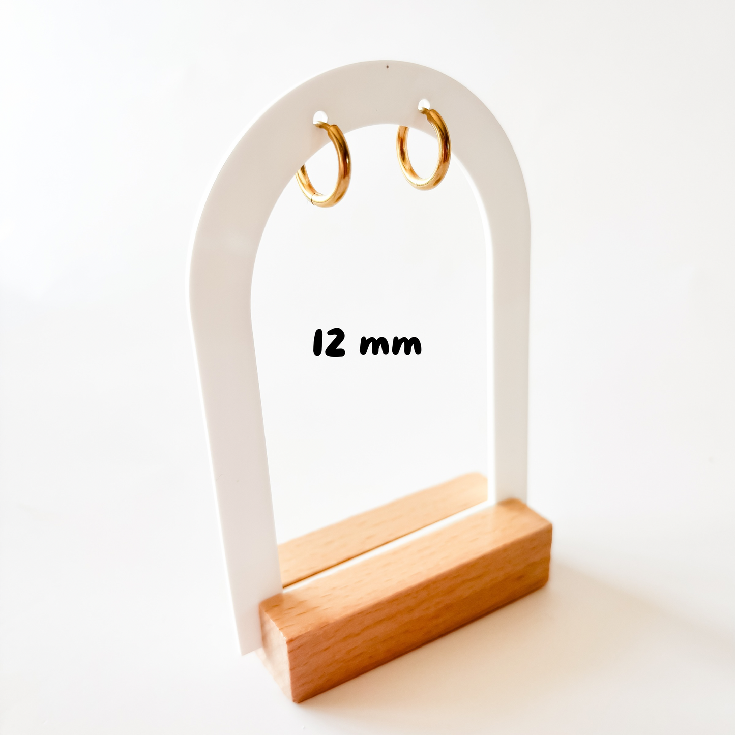 Créole personnalisable – Base en acier inoxydable pour charms interchangeables (12 à 21 mm)