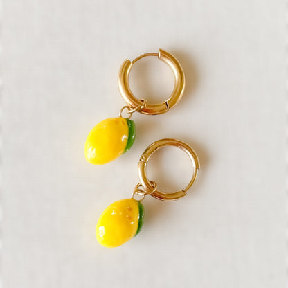 Boucles d'oreilles Citron