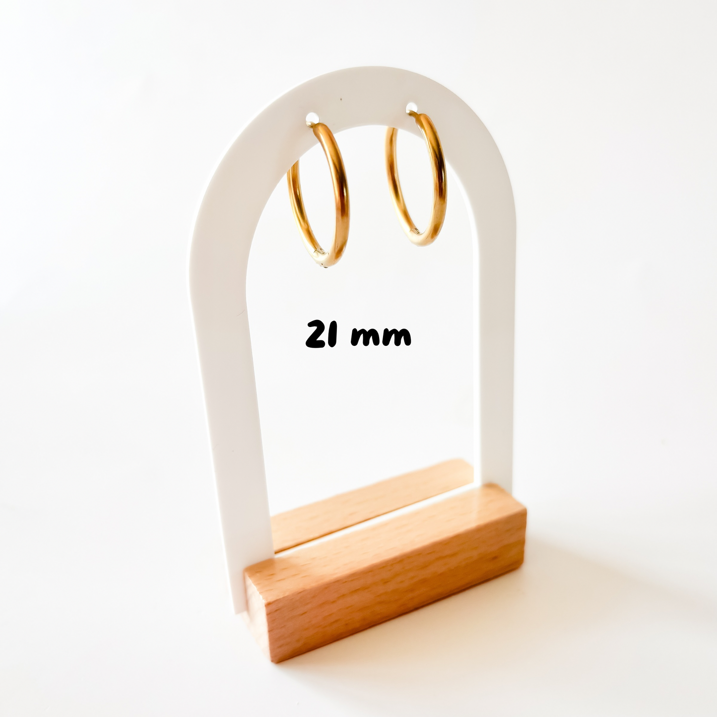 Créole personnalisable – Base en acier inoxydable pour charms interchangeables (12 à 21 mm)