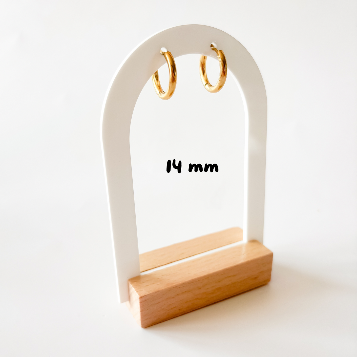 Créole personnalisable – Base en acier inoxydable pour charms interchangeables (12 à 21 mm)