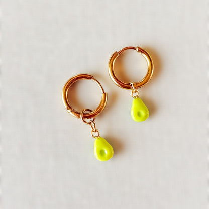 Boucles d'oreilles Avocat