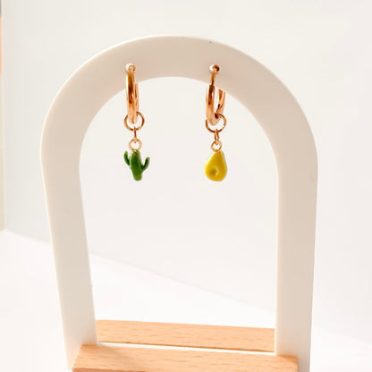 Boucles d'oreilles Avocat