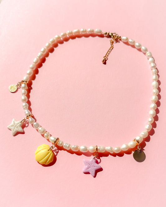 Collier Perles d’eau douce Aurora - charms personnalisables