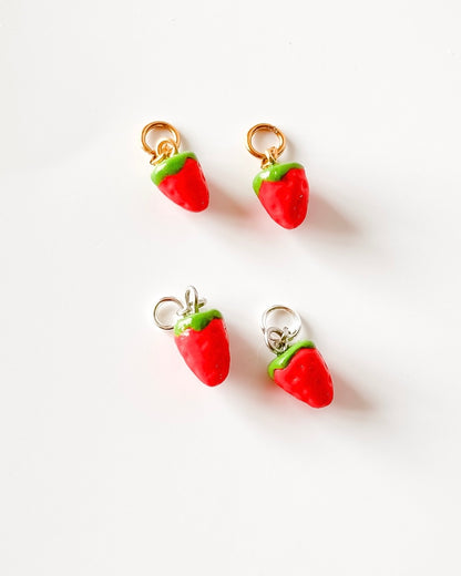 Boucles d'oreilles Fraise
