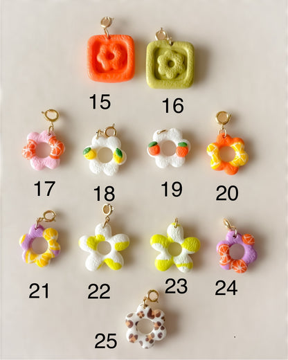 Charms Thème Fleurs et plantes