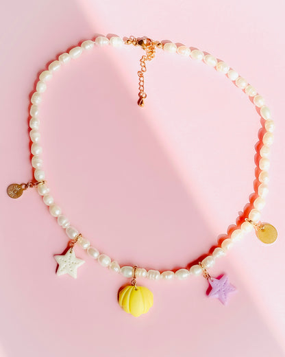 Collier en perles d’eau douce naturelles fait main