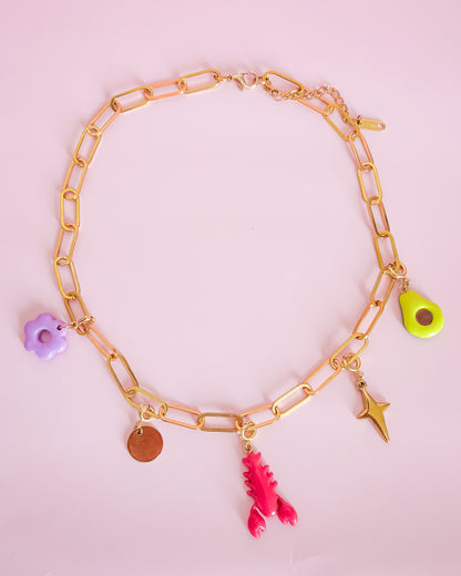 Collier Doré Mafalda L - charms personnalisables