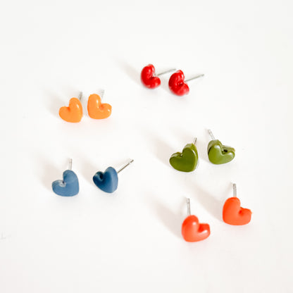 Mini boucles d'oreilles coeurs