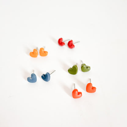 Mini boucles d'oreilles coeurs