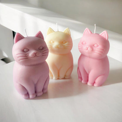 photo d'un assortiment de bougies chat