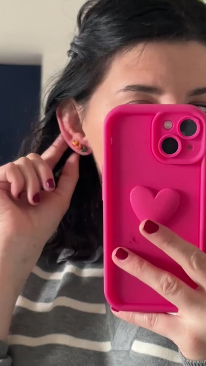 Mini boucles d'oreilles coeurs